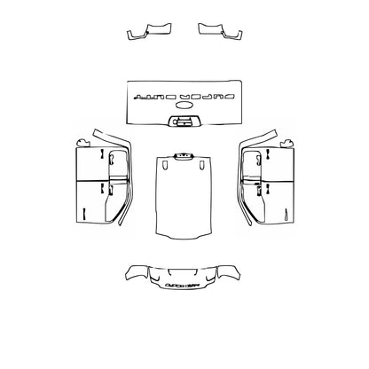 Pre-Cut PPF Ford Super Duty F-350 Crew Cab XLT 2024 - PPF-Kits