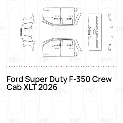 Voorgesneden PPF Ford Super Duty F-350 Crew Cab XLT 2026