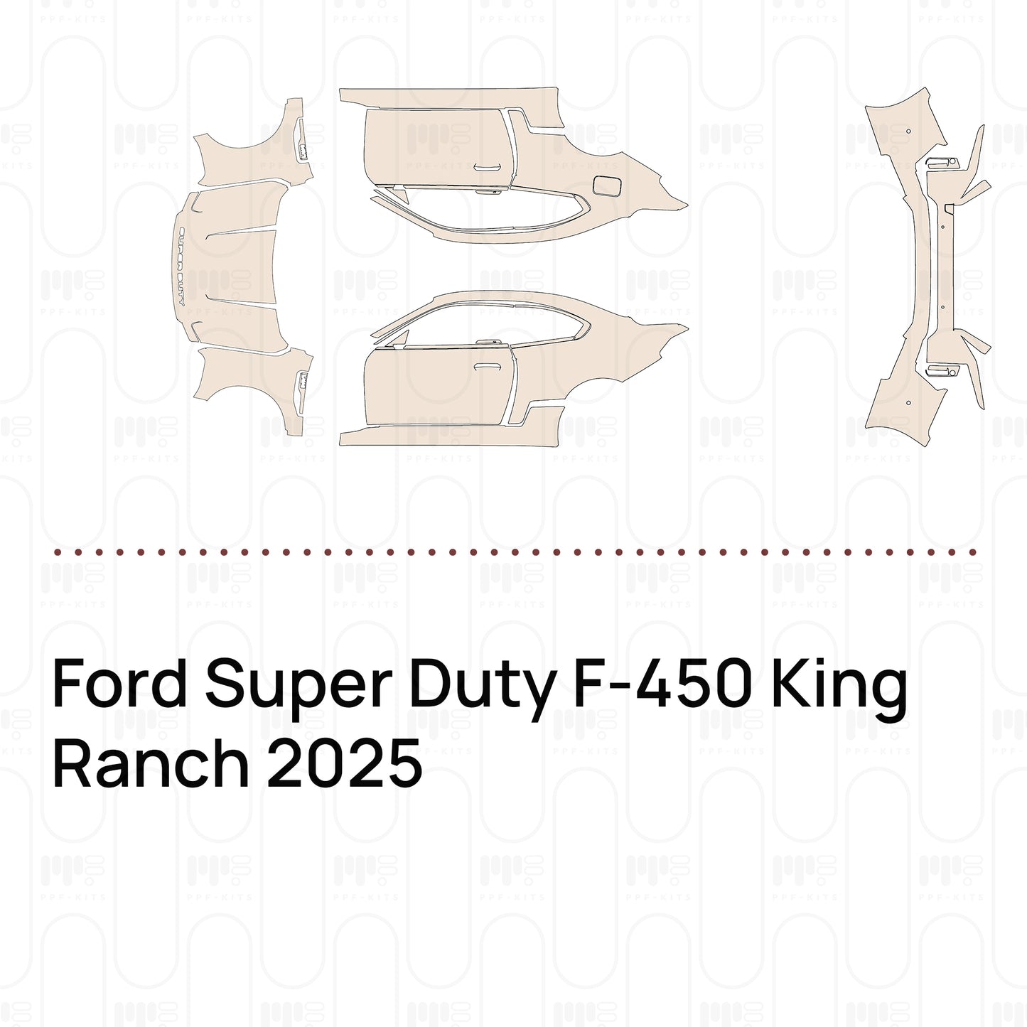 Voorgesneden PPF Ford Super Duty F-450 King Ranch 2025