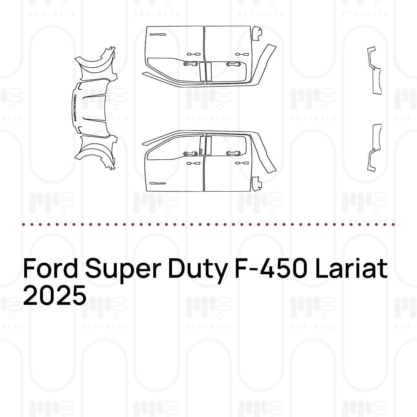 Voorgesneden PPF Ford Super Duty F-450 Lariat 2025