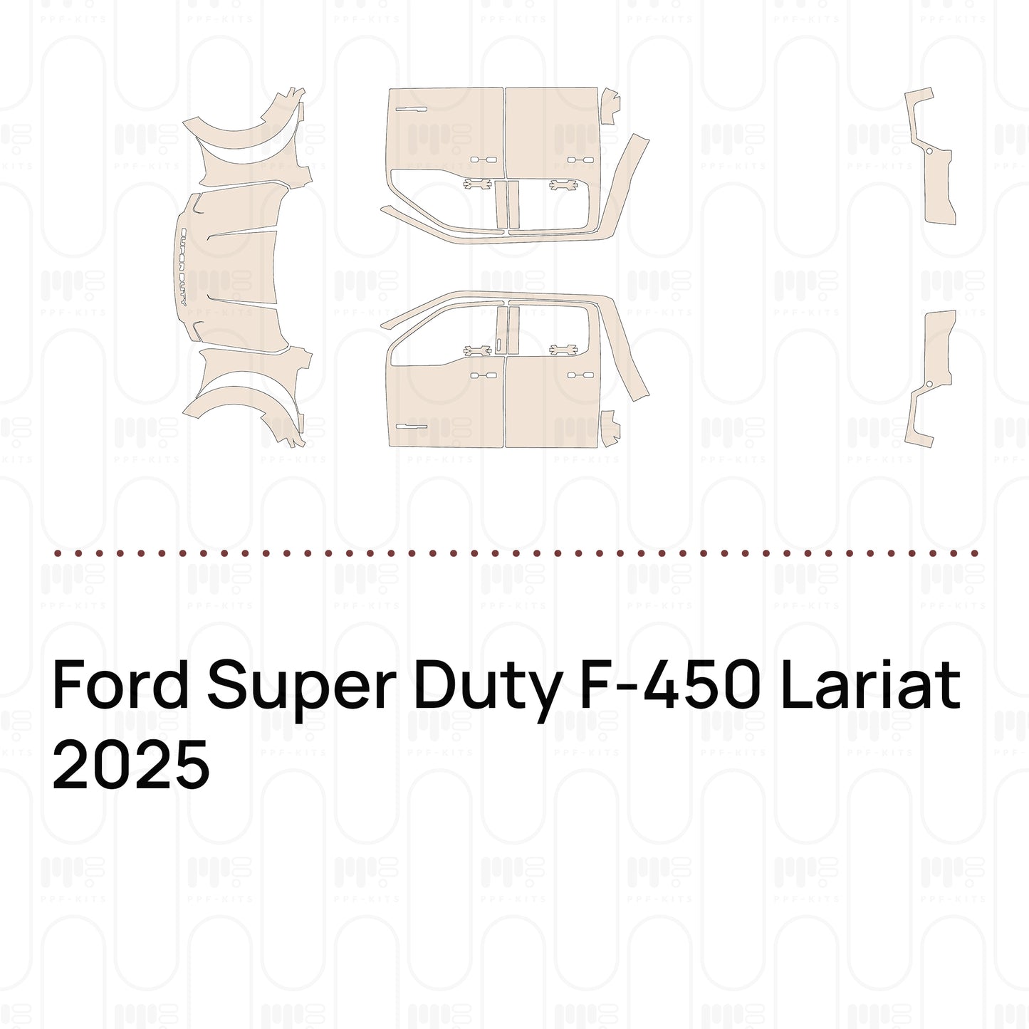 Voorgesneden PPF Ford Super Duty F-450 Lariat 2025
