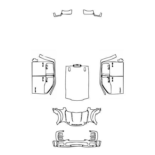 Pre-Cut PPF Ford Super Duty F-450 Platinum 2025 - PPF-Kits