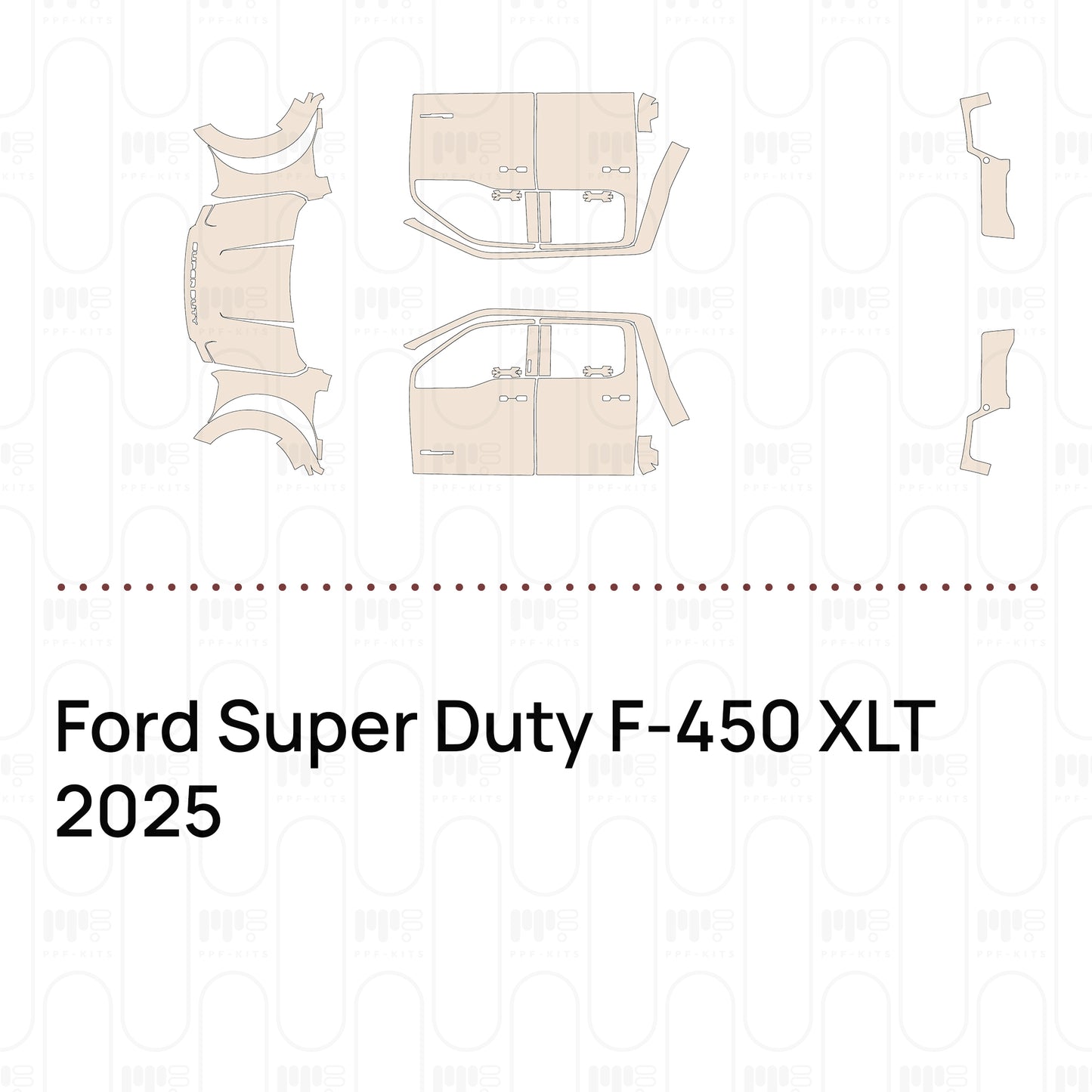Voorgesneden PPF Ford Super Duty F-450 XLT 2025