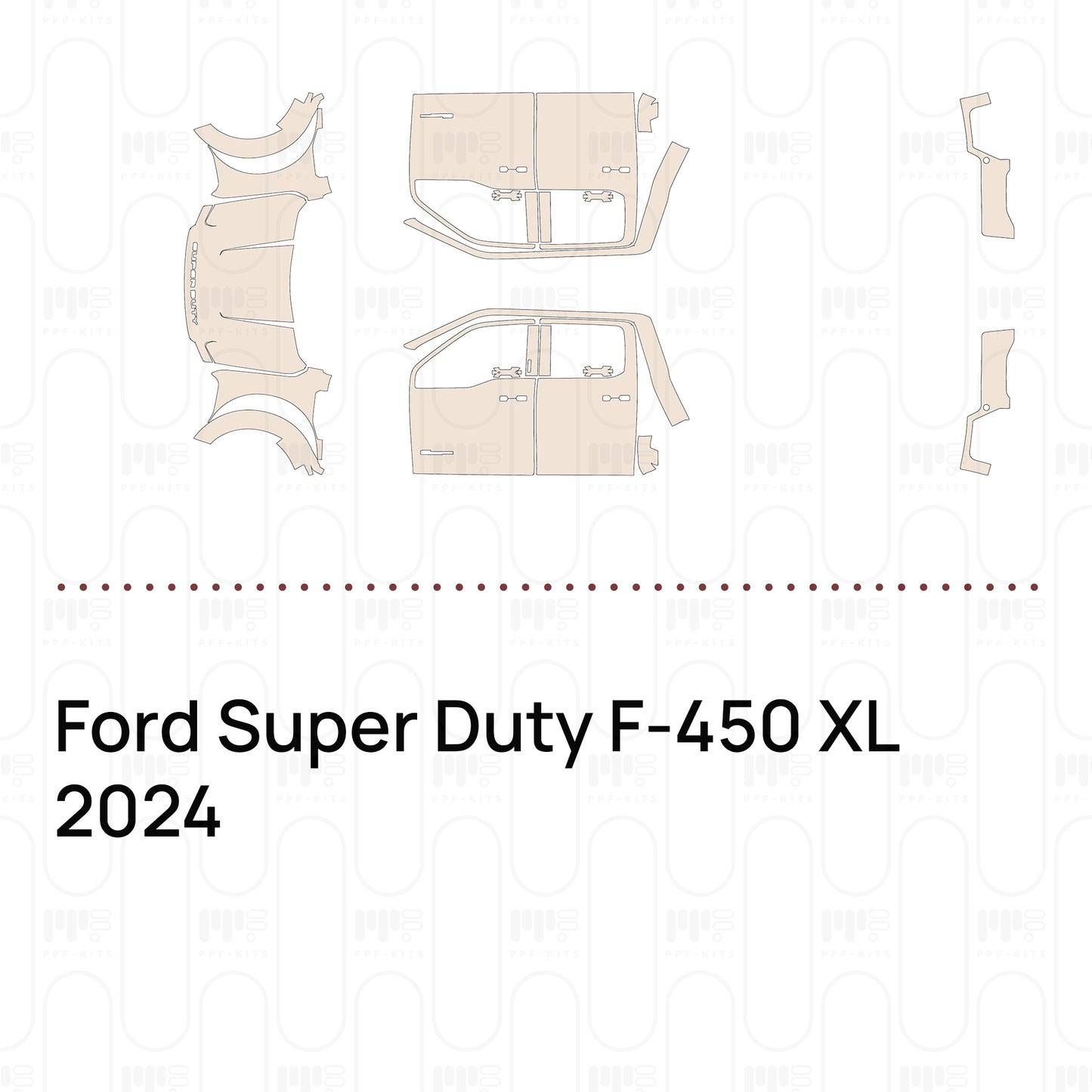 Voorgesneden PPF Ford Super Duty F-450 XL 2024