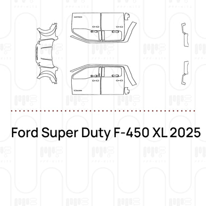Voorgesneden PPF Ford Super Duty F-450 XL 2025