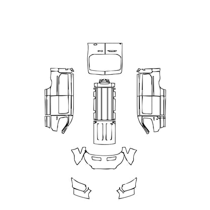 Pre-Cut PPF Ford Transit (US) Medium Roof Long 2025 - PPF-Kits
