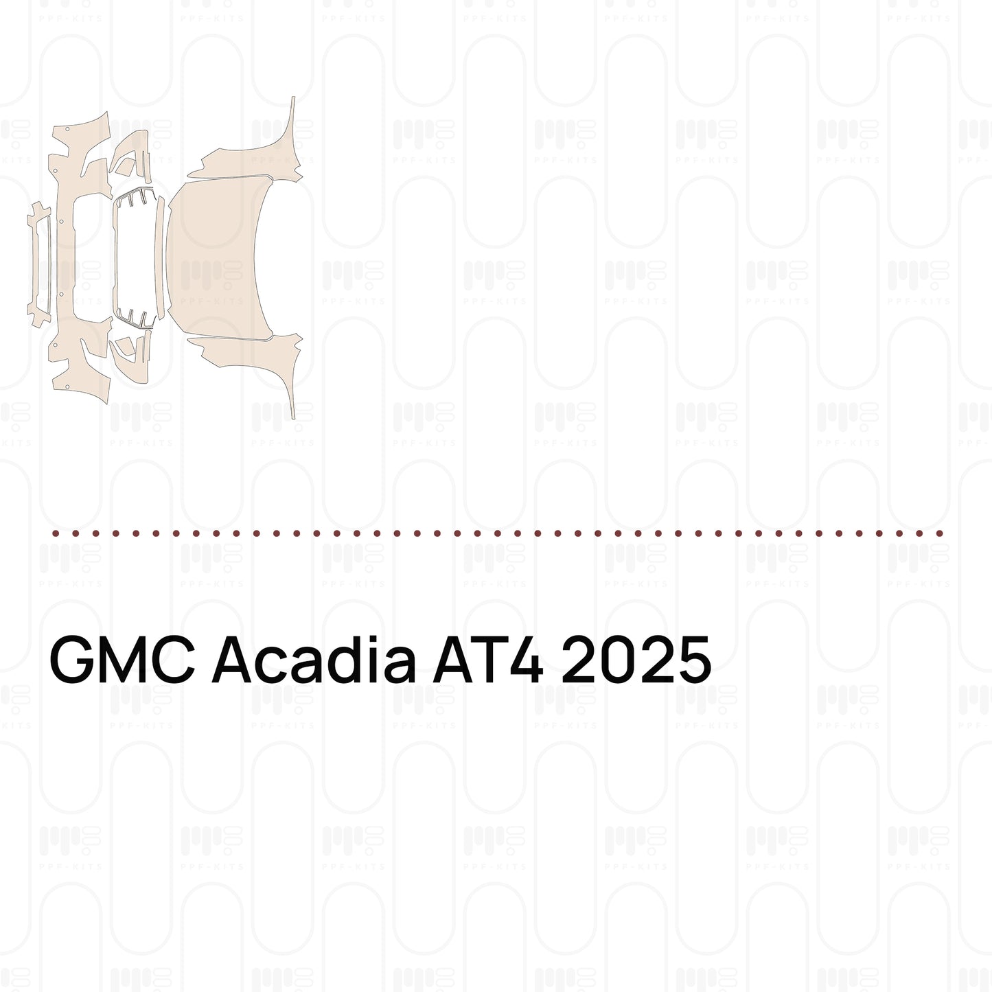 Voorgesneden PPF GMC Acadia AT4 2025