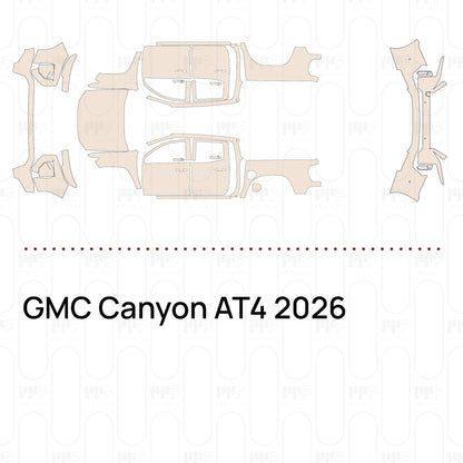 Voorgesneden PPF GMC Canyon AT4 2026