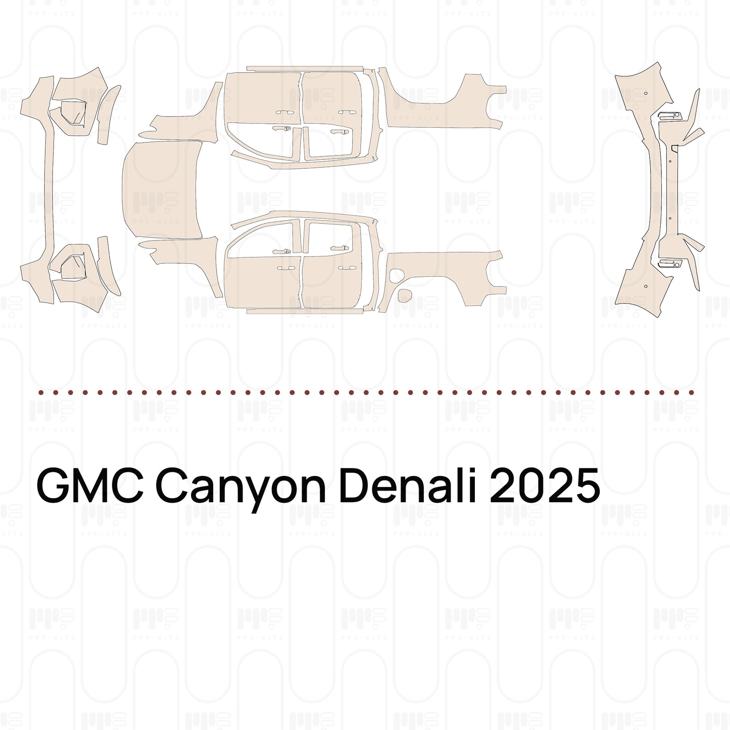 Voorgesneden PPF GMC Canyon Denali 2025