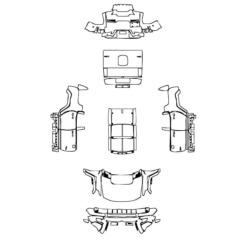 Pre-Cut PPF GMC Hummer EV SUV 2021 - PPF-Kits