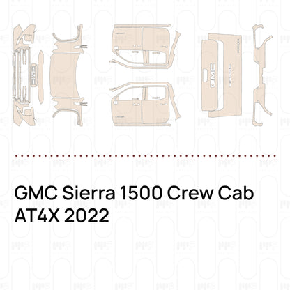 Voorgesneden PPF GMC Sierra 1500 Crew Cab AT4X 2022