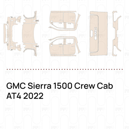 Voorgesneden PPF GMC Sierra 1500 Crew Cab AT4 2022
