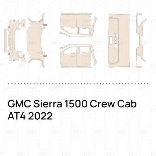 Voorgesneden PPF GMC Sierra 1500 Crew Cab AT4 2022