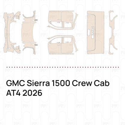 Voorgesneden PPF GMC Sierra 1500 Crew Cab AT4 2026