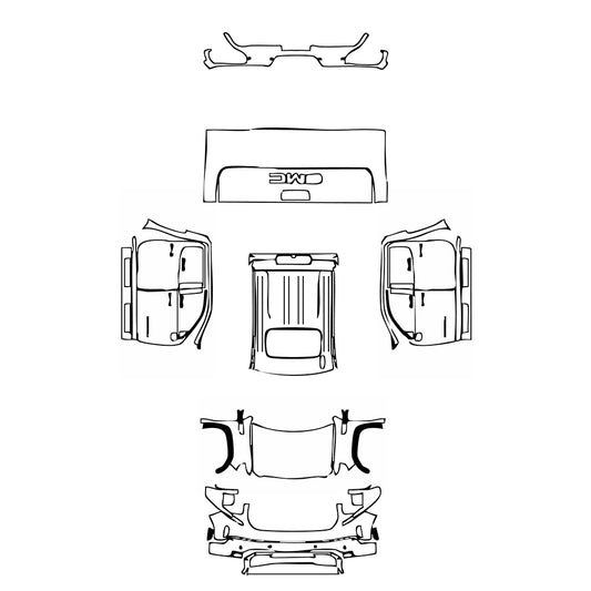 Pre-Cut PPF GMC Sierra 1500 Crew Cab DENALI 2024 - PPF-Kits