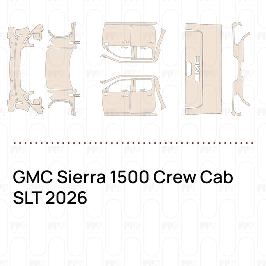 Voorgesneden PPF GMC Sierra 1500 Crew Cab SLT 2026