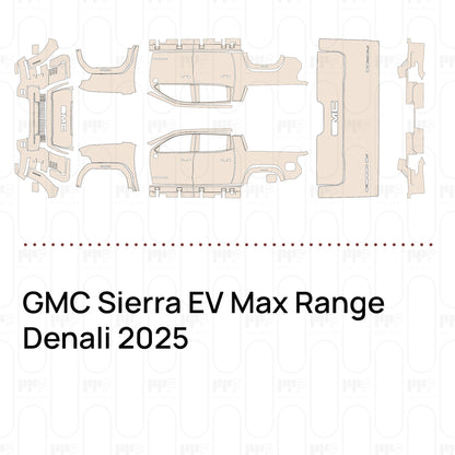 Voorgesneden PPF GMC Sierra EV Max Range Denali 2025