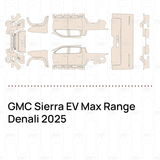 Voorgesneden PPF GMC Sierra EV Max Range Denali 2025