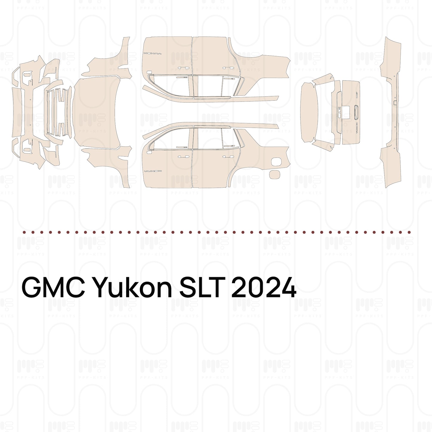 Voorgesneden PPF GMC Yukon SLT 2024