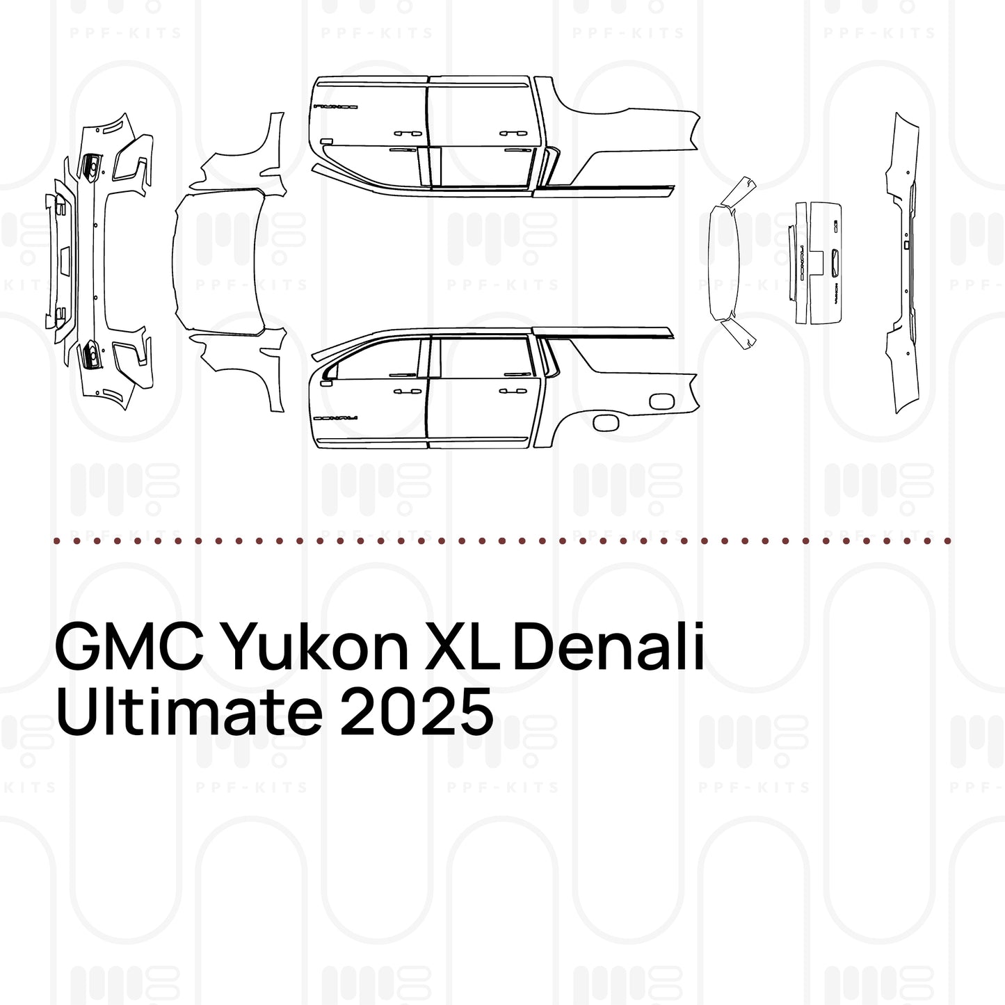 Voorgesneden PPF GMC Yukon XL Denali Ultimate 2025