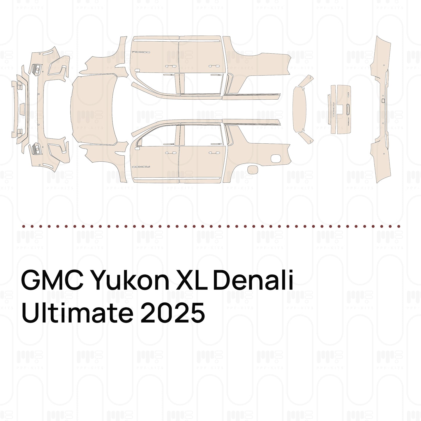 Voorgesneden PPF GMC Yukon XL Denali Ultimate 2025
