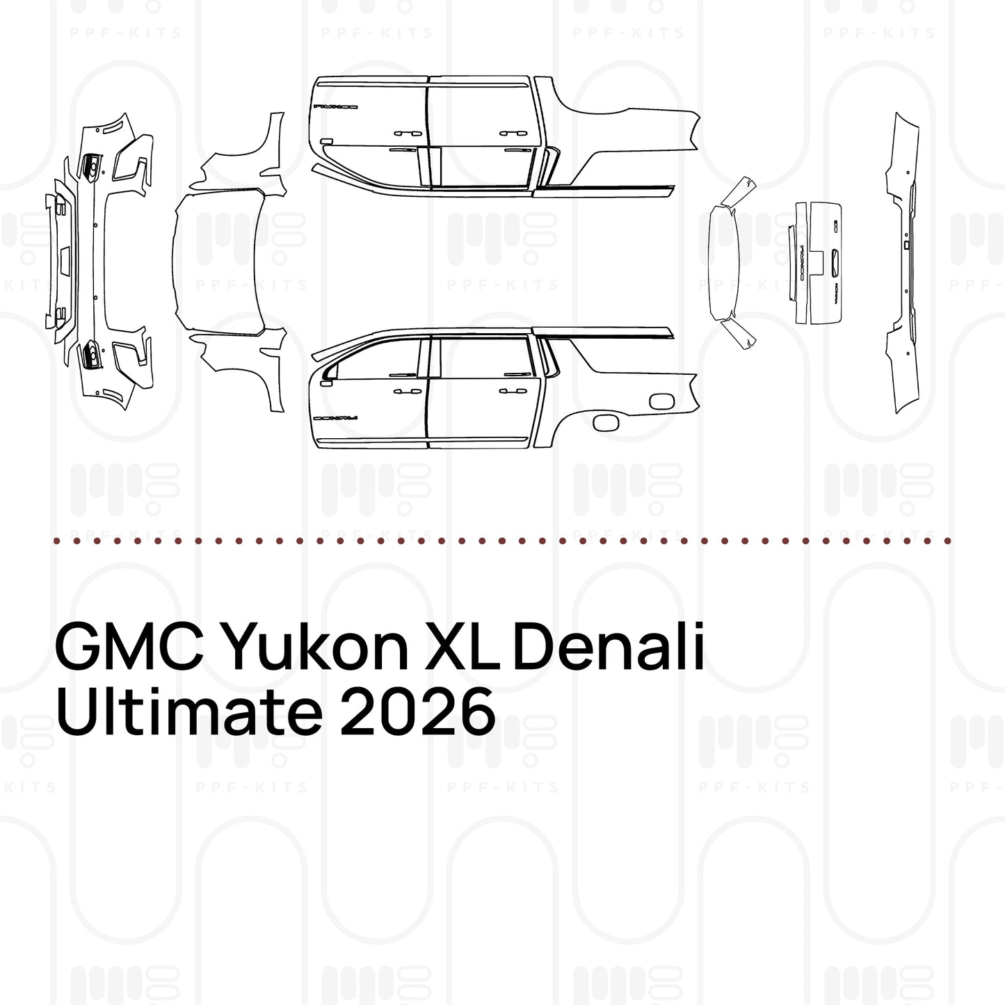 Voorgesneden PPF GMC Yukon XL Denali Ultimate 2026