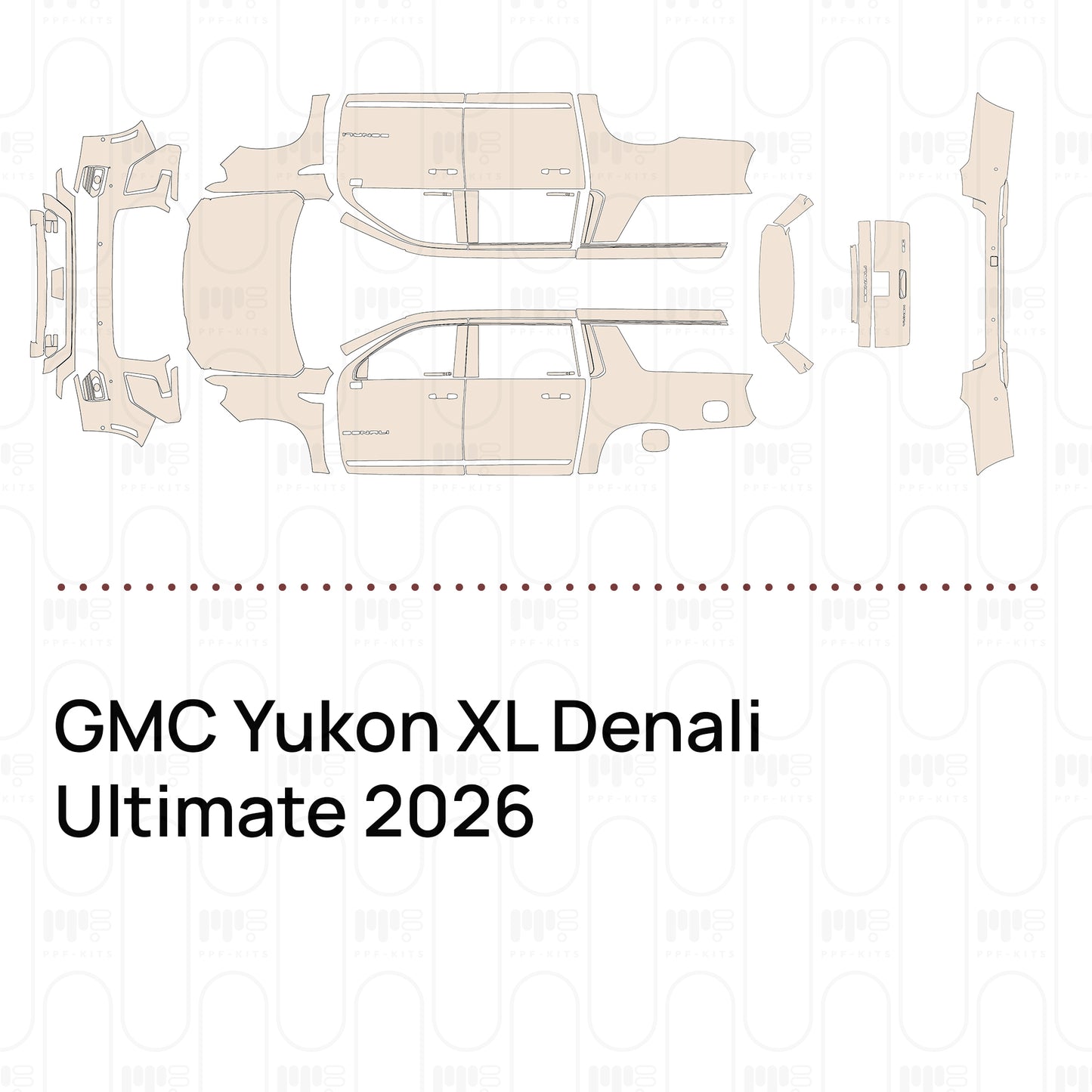 Voorgesneden PPF GMC Yukon XL Denali Ultimate 2026