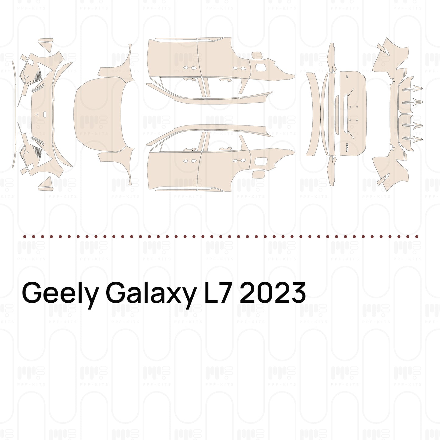 Voorgesneden PPF Geely Galaxy L7 2023