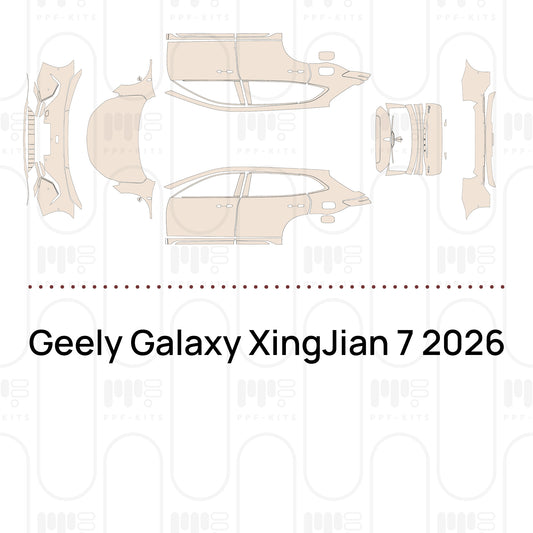 Geely Galaxy XingJian 7 2026 – Voorgesneden PPF-lakbeschermingsfolie