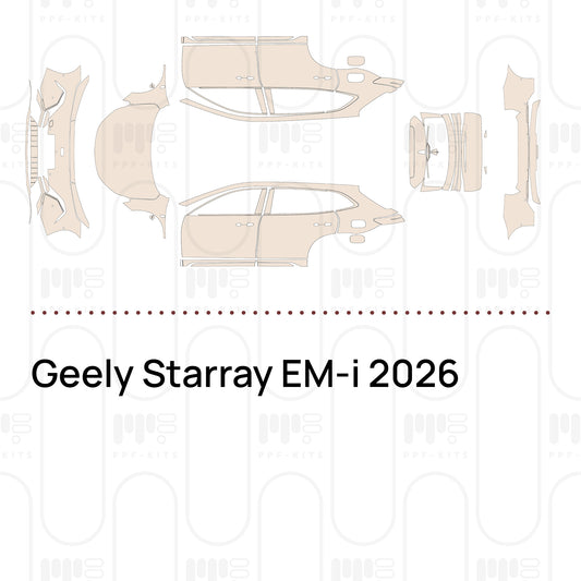 Geely Starray EM-i 2026 – Voorgesneden PPF-lakbeschermingsfolie