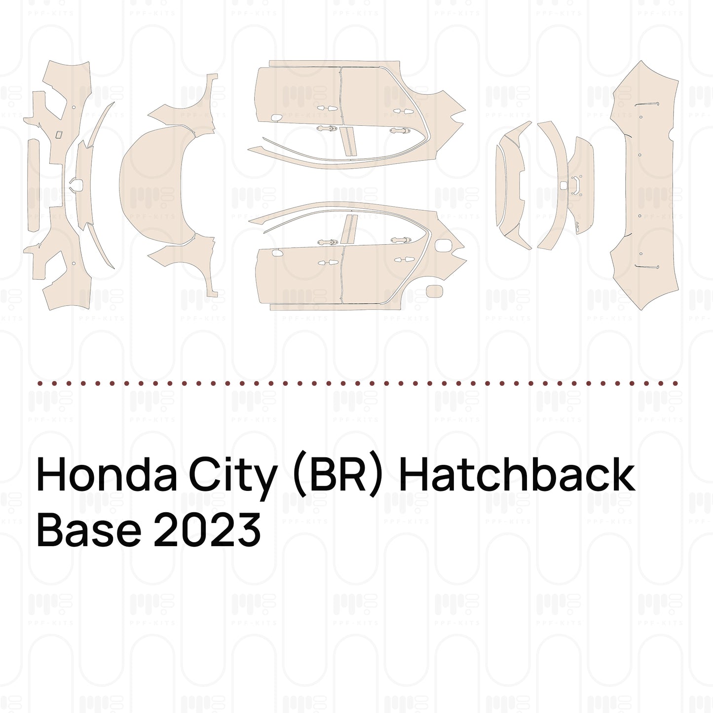 Voorgesneden PPF Honda City (BR) Hatchback Base 2023