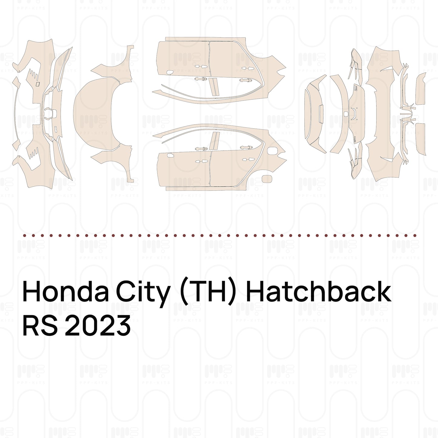 Voorgesneden PPF Honda City (TH) Hatchback RS 2023