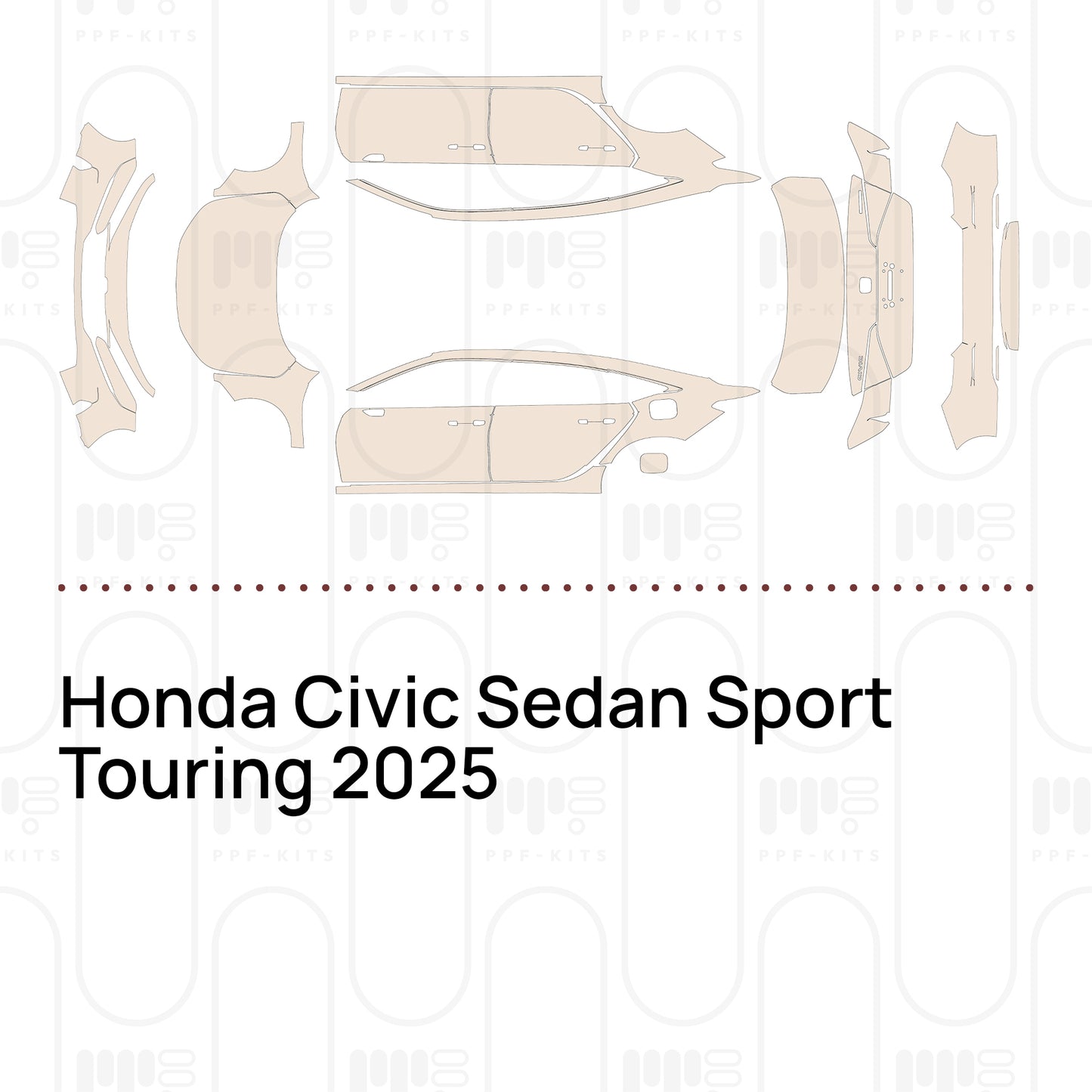Voorgesneden PPF Honda Civic Sedan Sport Touring 2025