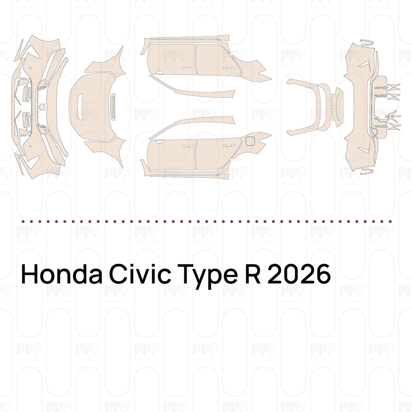 Voorgesneden PPF Honda Civic Type R 2026