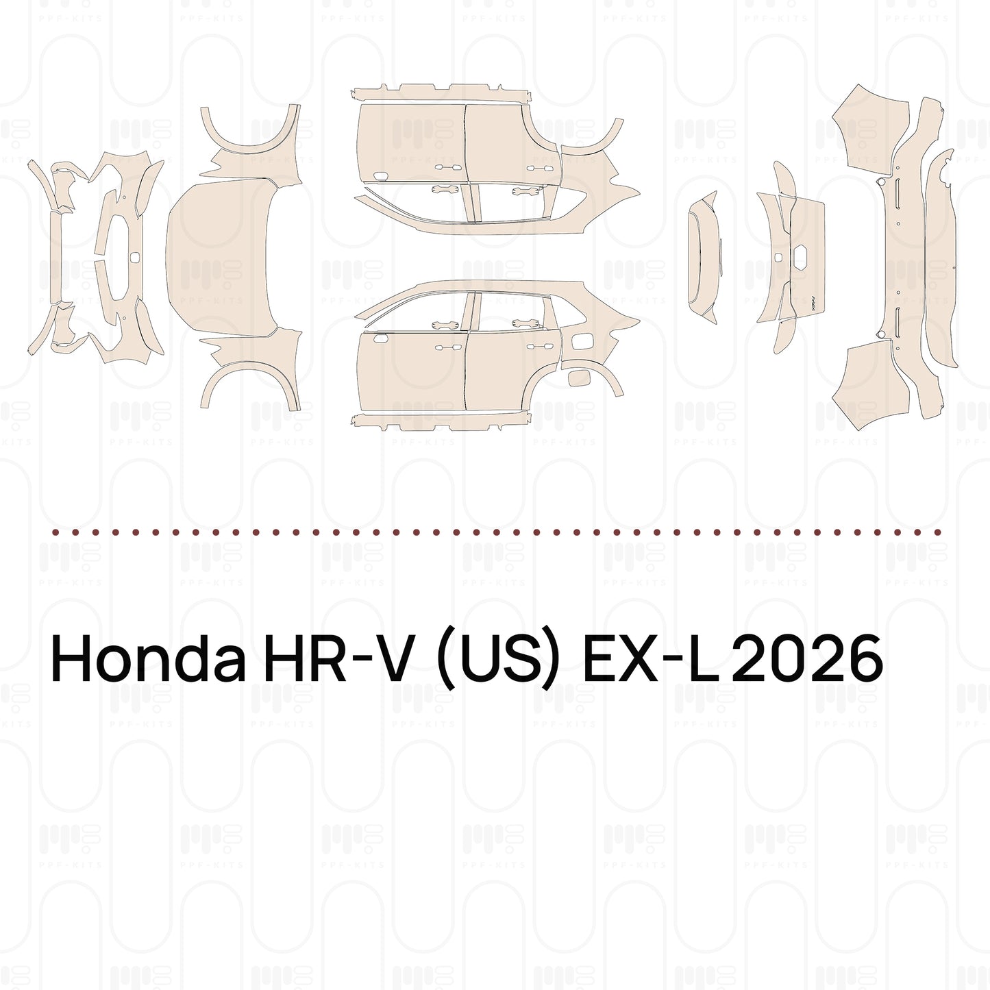 Voorgesneden PPF Honda HR-V (US) EX-L 2026
