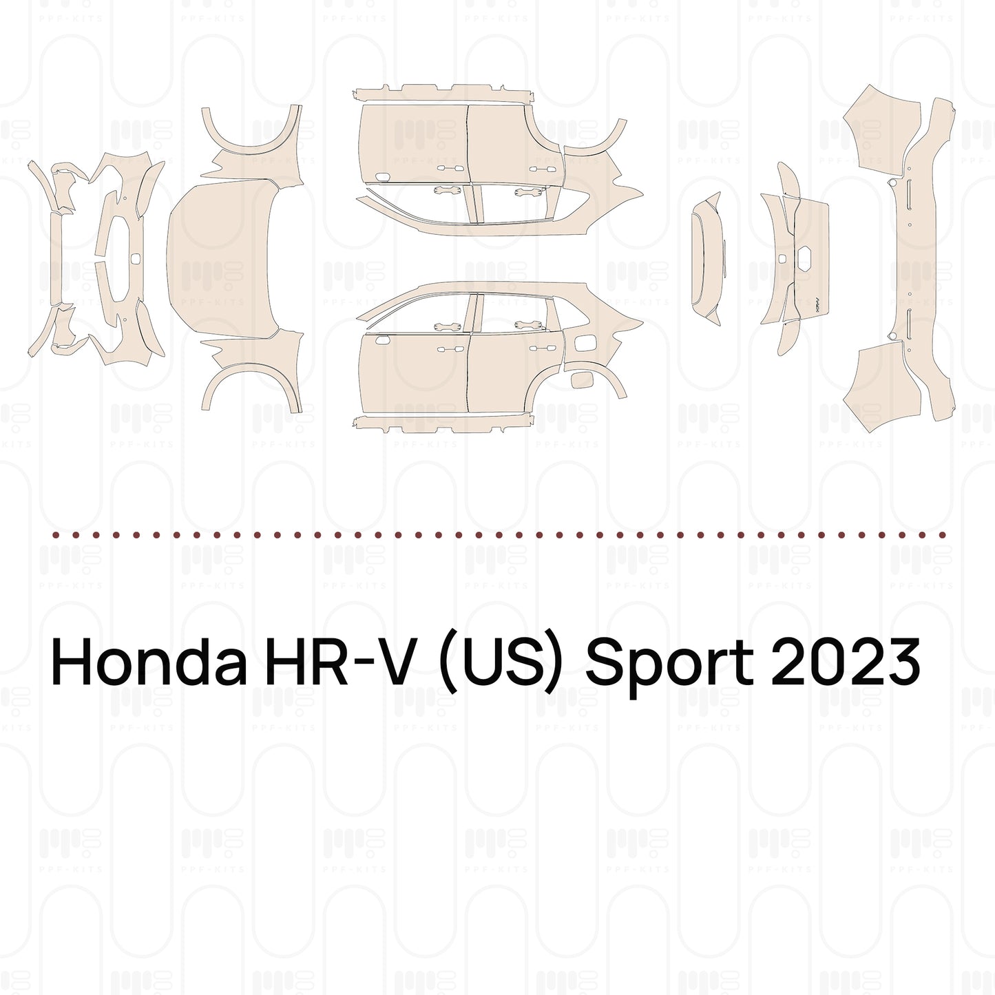 Voorgesneden PPF Honda HR-V (US) Sport 2023