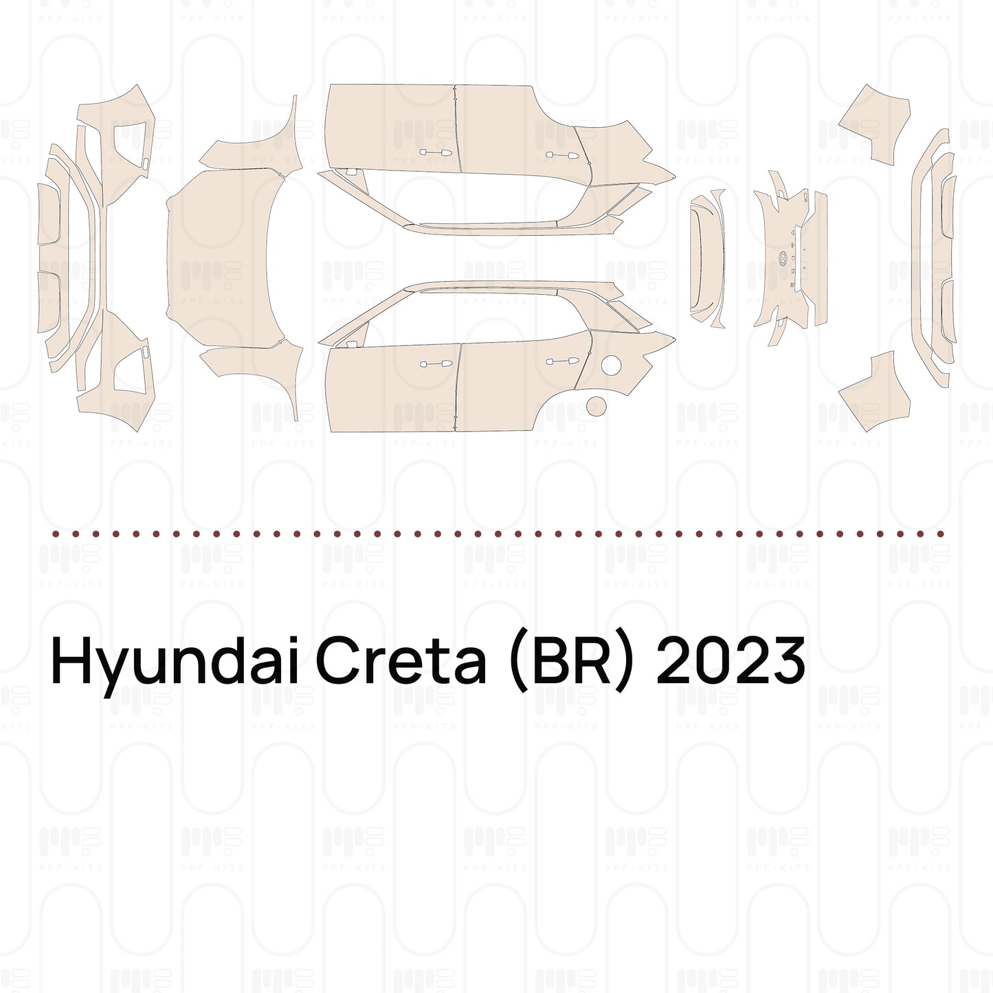Voorgesneden PPF Hyundai Creta (BR) 2023