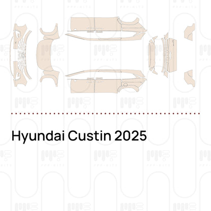 Voorgesneden PPF Hyundai Custin 2025
