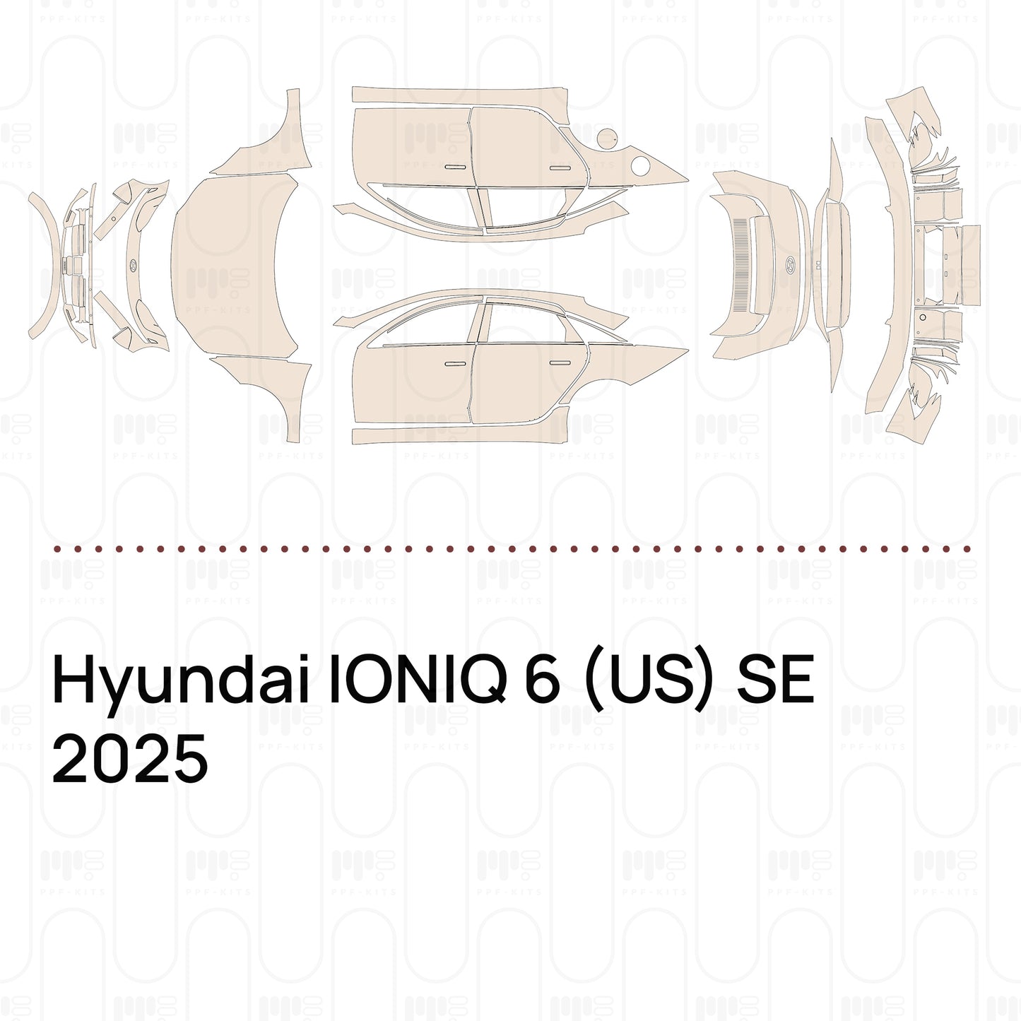 Voorgesneden PPF Hyundai IONIQ 6 (US) SE 2025