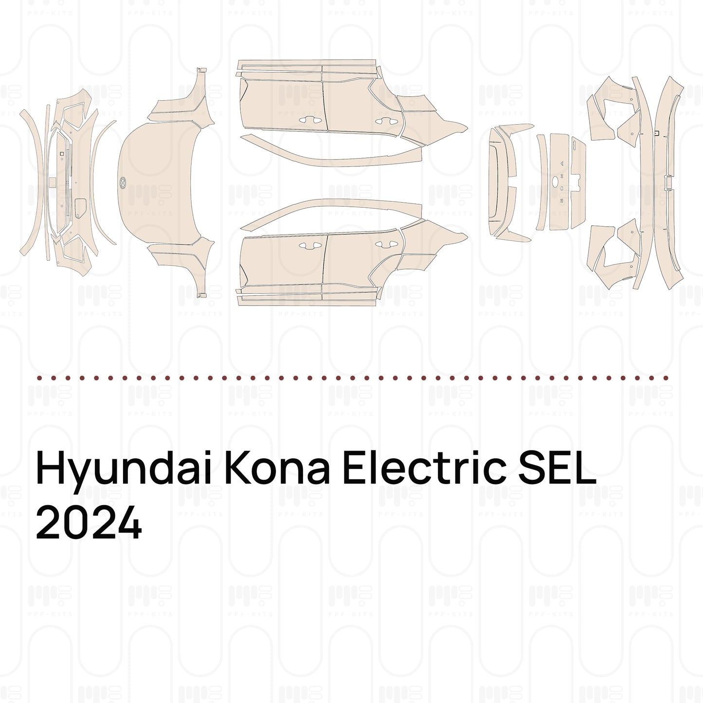 Voorgesneden PPF Hyundai Kona Electric SEL 2024