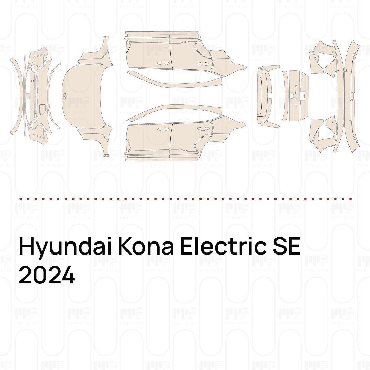 Voorgesneden PPF Hyundai Kona Electric SE 2024