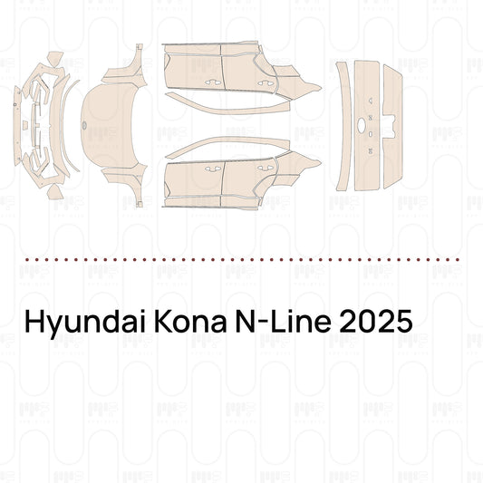 Voorgesneden PPF Hyundai Kona N-Line 2025