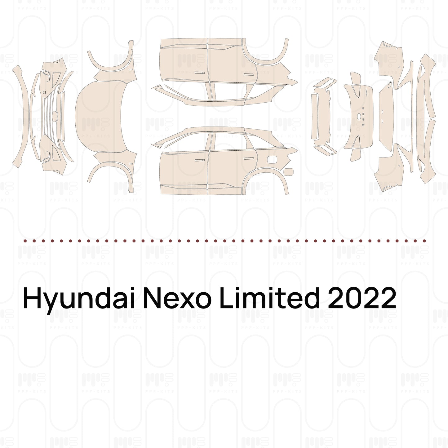 Voorgesneden PPF Hyundai Nexo Limited 2022