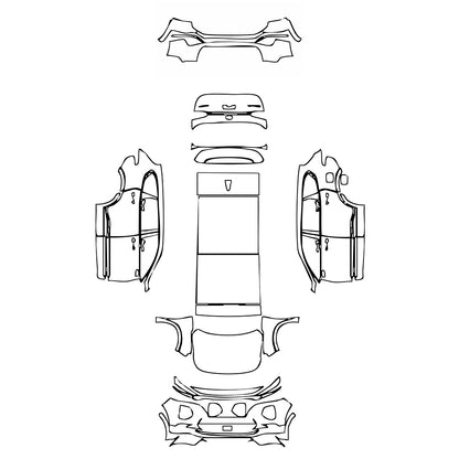 Pre-Cut PPF Hyundai Santa Fe (US) 2019 - PPF-Kits