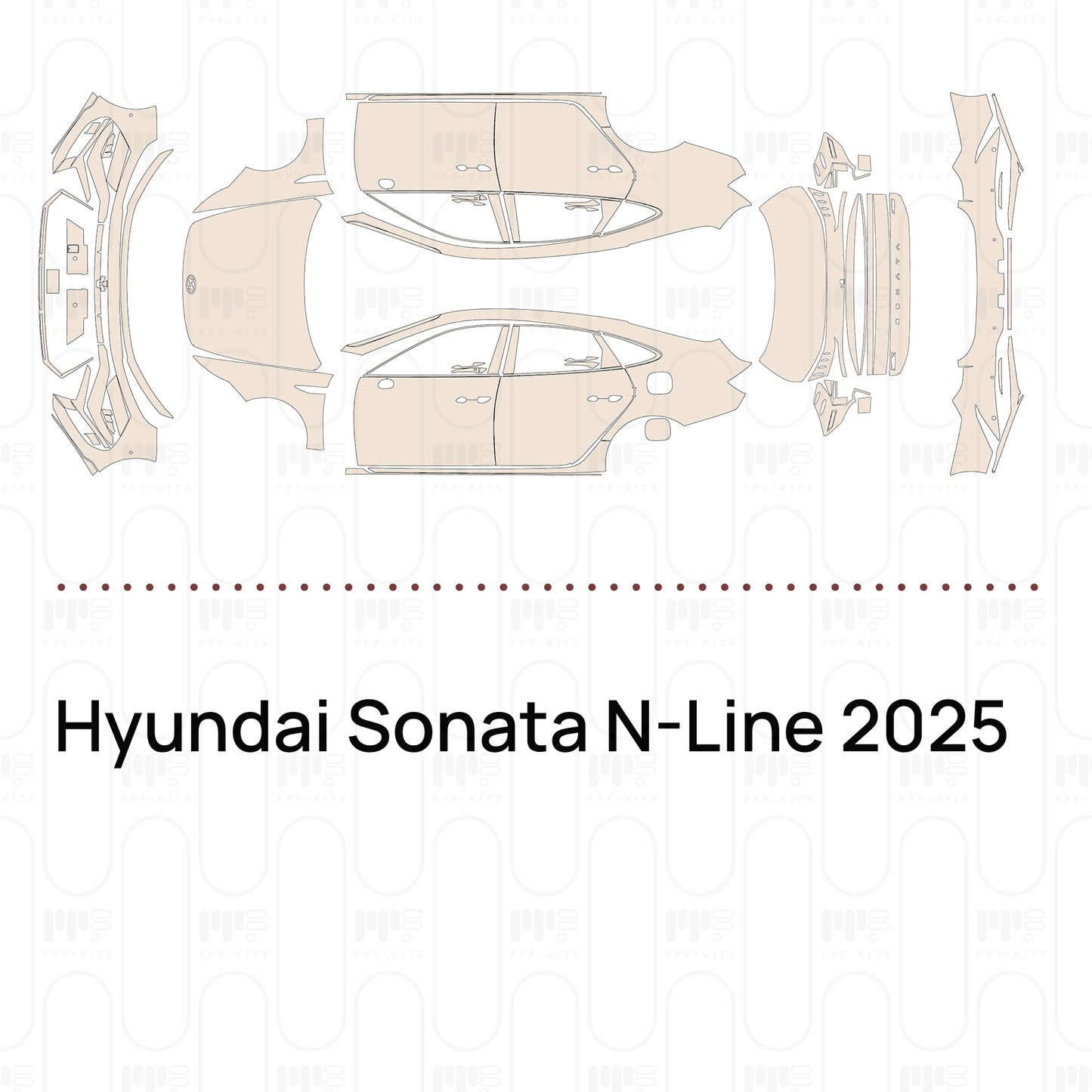 Voorgesneden PPF Hyundai Sonata N-Line 2025