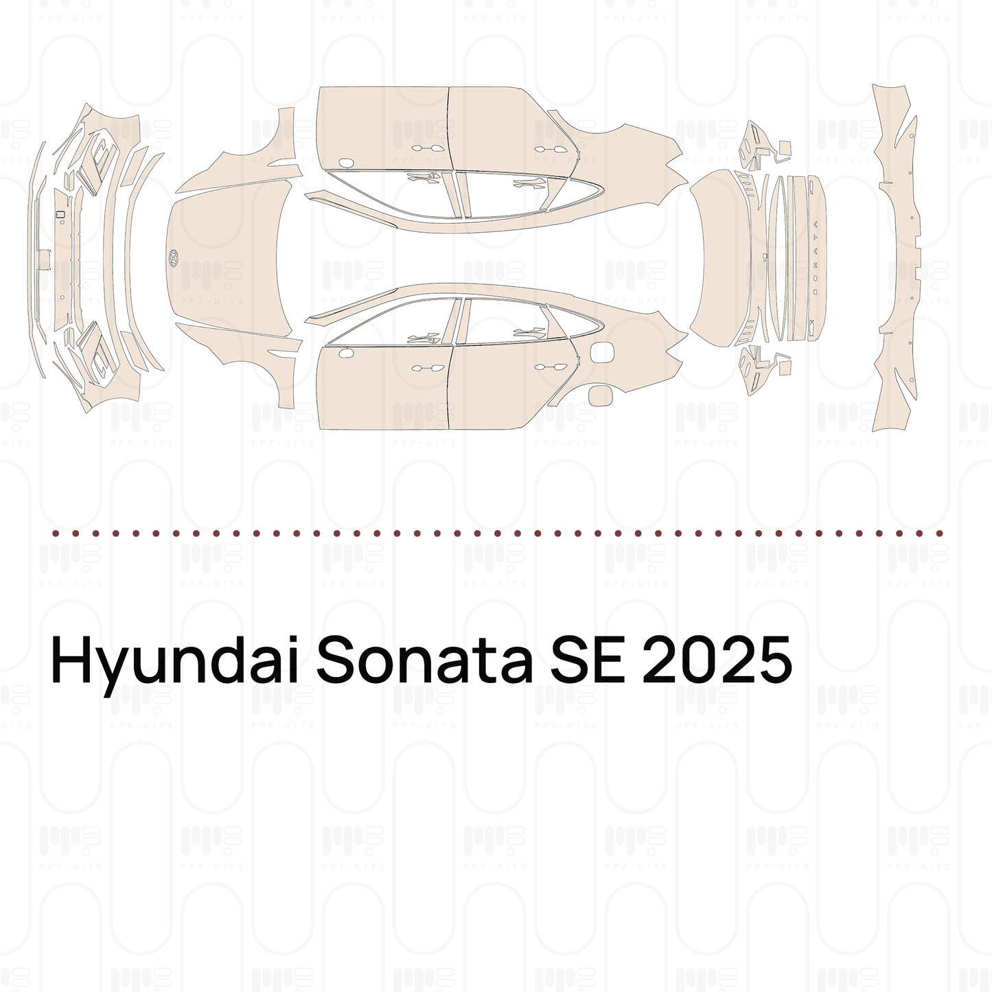 Voorgesneden PPF Hyundai Sonata SE 2025