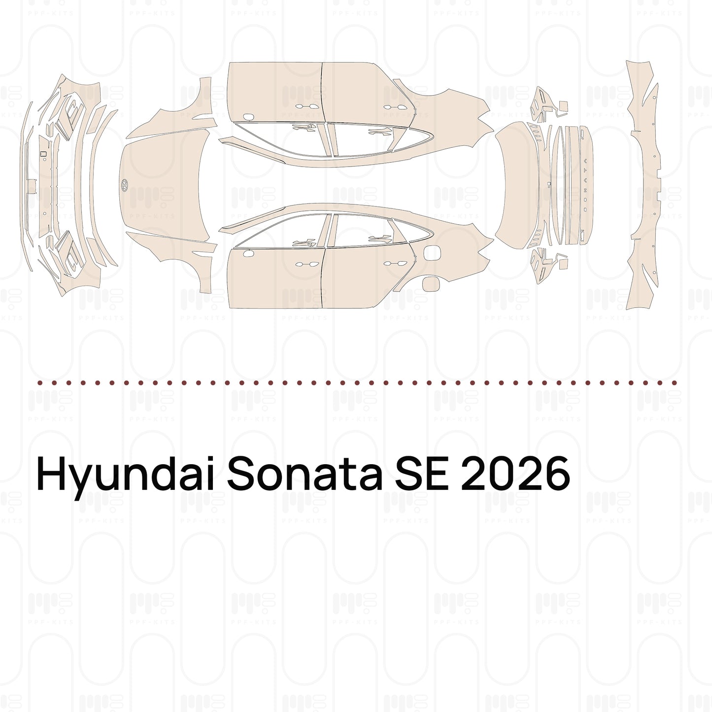 Voorgesneden PPF Hyundai Sonata SE 2026