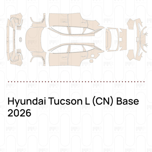 Voorgesneden PPF Hyundai Tucson L (CN) Base 2026