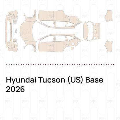 Voorgesneden PPF Hyundai Tucson (US) Base 2026