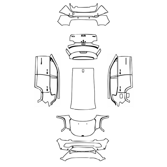 Pre-Cut PPF JEEP Compass Sport 2024 - PPF-Kits